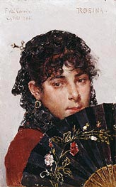 Rosina, 1887 von Federico del Campo | Leinwand Kunstdruck