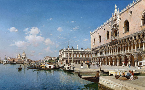 The Grand Canal, Venice, 1890 | Federico del Campo | Giclée Canvas Print