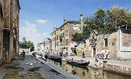 Canale san Giuseppe, Venice, n.d. | Federico del Campo | Giclée Canvas Print