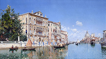 The Grand Canal, 1885 | Federico del Campo | Giclée Canvas Print