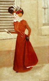 Frau mit Federhut, 1895 | Félix Vallotton
