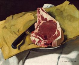 A Steak on Yellow Paper, 1914 by Félix Vallotton | Canvas Print