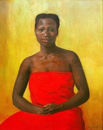 Negresse assise de face, 1911 by Félix Vallotton | Canvas Print