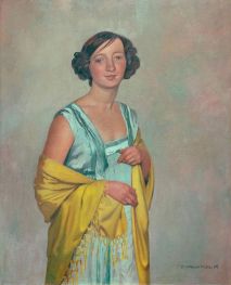 Damenbildnis mit gelbem Schal, 1909 | Félix Vallotton