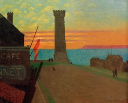 The Old Lighthouse in Honfleur, 1920 by Félix Vallotton | Canvas Print