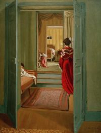 Interior with Woman in Red, 1903 | Félix Vallotton