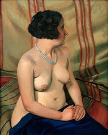 Woman with Blue Necklace, 1925 by Félix Vallotton | Giclée Canvas Print