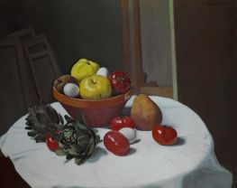 Still life (tomatoes), 1914 by Félix Vallotton | Giclée Canvas Print