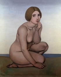 Crouching bather, 1915 by Félix Vallotton | Giclée Canvas Print
