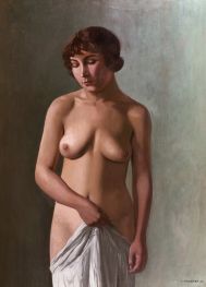 Standing young girl, 1922 by Félix Vallotton | Giclée Canvas Print