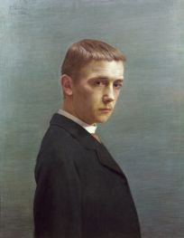 Selbstbildnis Félix Vallotton als Zwanzigjähriger, 1885 | Félix Vallotton