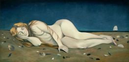 Sleeping bather on the sand, 1921 by Félix Vallotton | Giclée Canvas Print