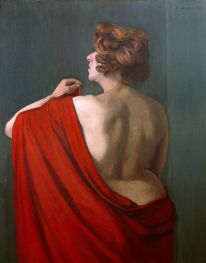 Woman with red shawl, 1920 by Félix Vallotton | Giclée Canvas Print