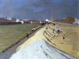 Weißer Sandhaufen (Seineufer), 1901 | Félix Vallotton