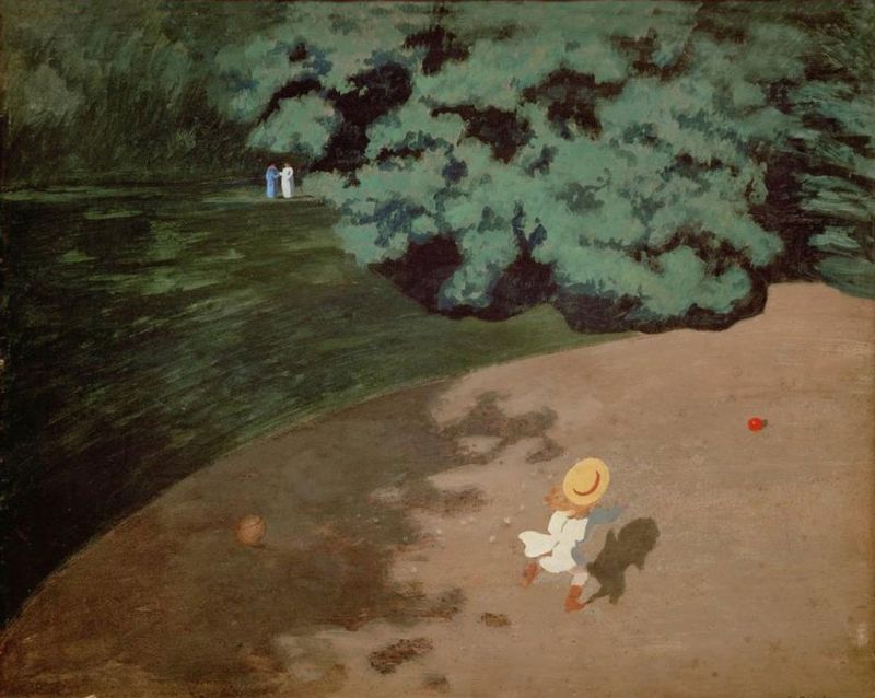 Der rote Ballon, 1899 | Félix Vallotton | Giclée Leinwand-Kunstdruck
