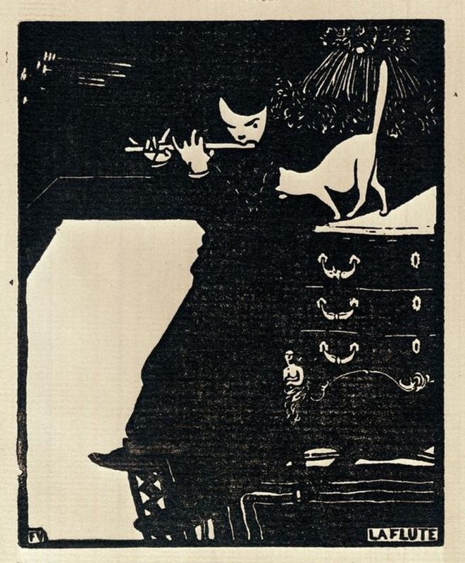 Die Flöte, 1896 | Félix Vallotton | Giclée Papier-Kunstdruck