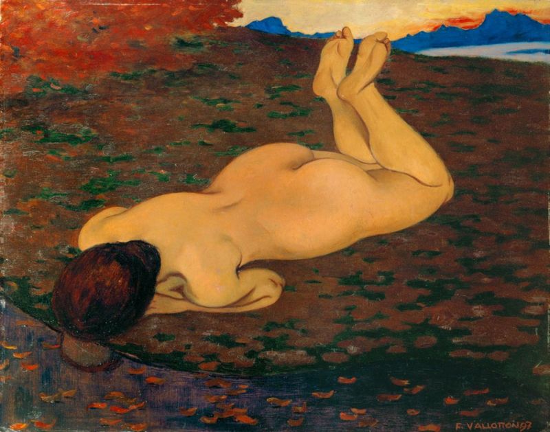 Badende oder Die Quelle, 1897 | Félix Vallotton | Giclée Leinwand-Kunstdruck