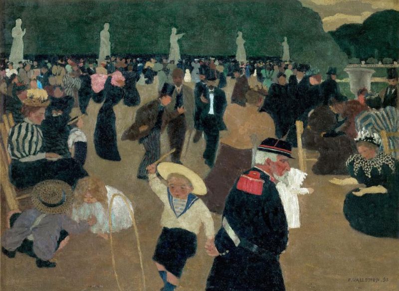 Luxemburger Garten, 1895 | Félix Vallotton | Giclée Leinwand-Kunstdruck