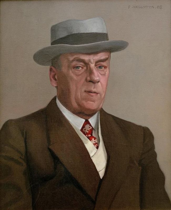 Porträt von Octave Mirbeau, 1908 | Félix Vallotton | Giclée Leinwand-Kunstdruck