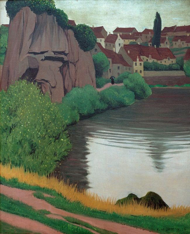 Landschaft bei Semur, 1923 | Félix Vallotton | Giclée Leinwand-Kunstdruck