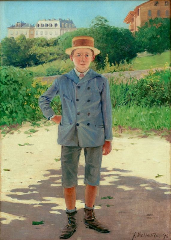 Porträt des jungen Delisle, 1890 | Félix Vallotton | Giclée Leinwand-Kunstdruck