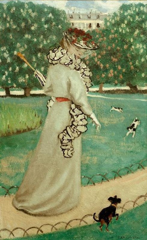 At the Luxembourg Garden, 1895 | Félix Vallotton | Giclée Canvas Print
