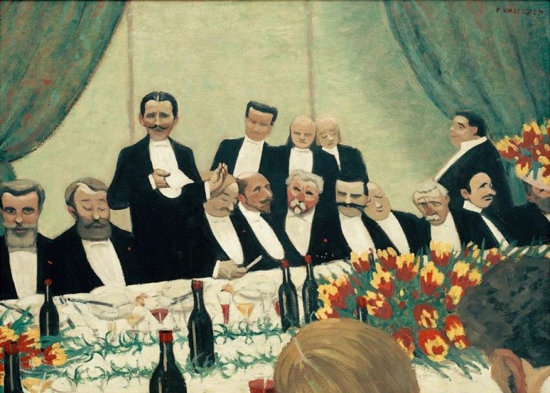 Der Toast, 1902 | Félix Vallotton | Giclée Leinwand-Kunstdruck