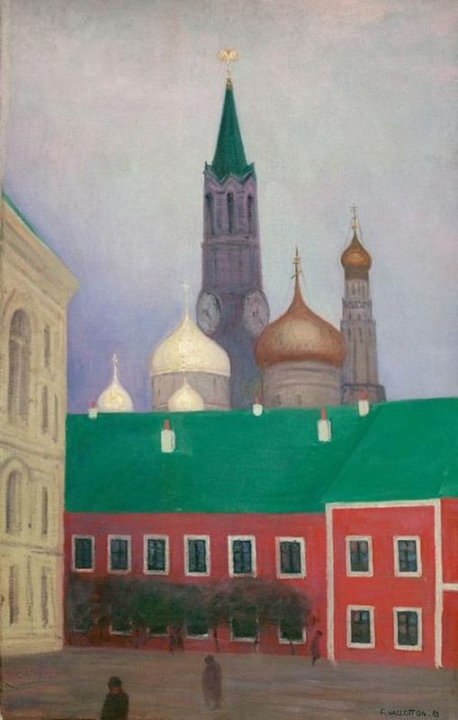 Vue prise au Kremlin le soir, 1913 | Félix Vallotton | Giclée Leinwand-Kunstdruck