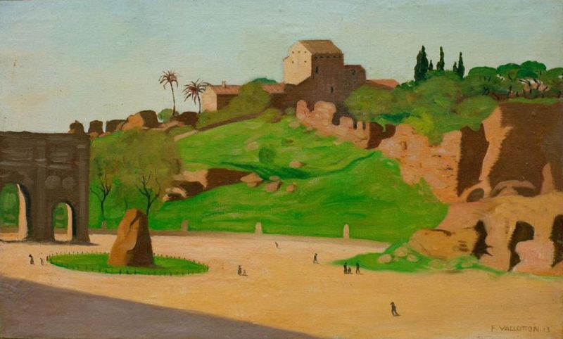 Forum romanum, 1913 | Félix Vallotton | Giclée Leinwand-Kunstdruck