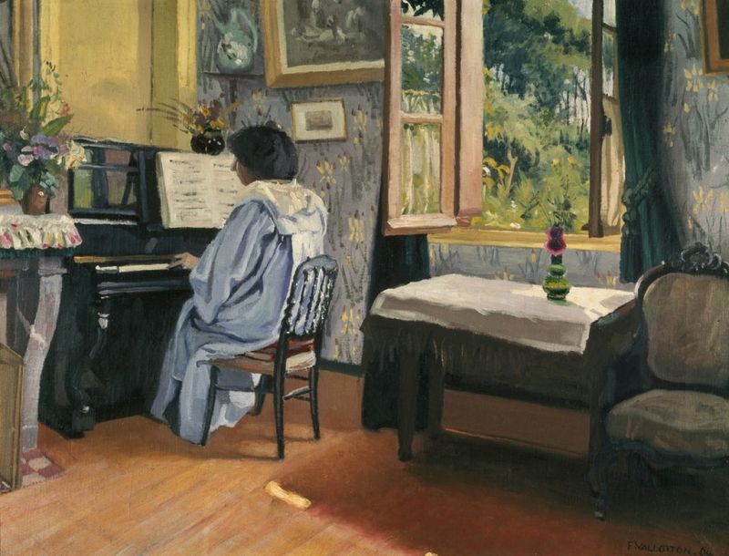 Woman at the Piano, 1904 | Félix Vallotton | Giclée Canvas Print