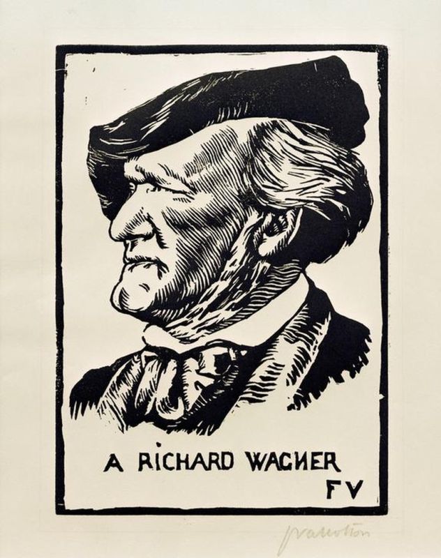 A Richard Wagner, 1891 | Félix Vallotton | Giclée Papier-Kunstdruck