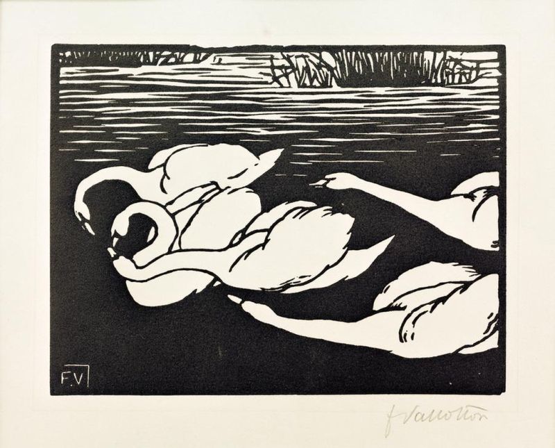 Swans, 1892 | Félix Vallotton | Giclée Paper Art Print