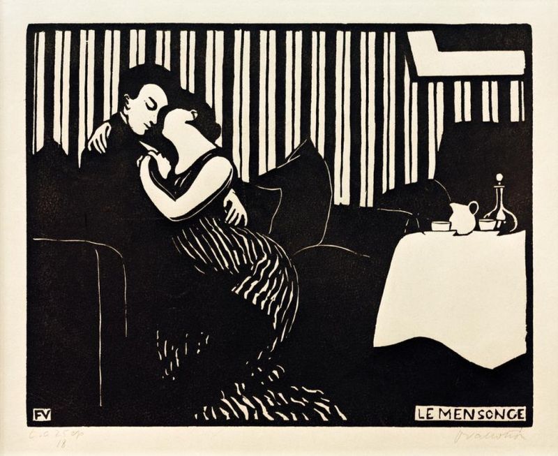 The Lie, 1897 | Félix Vallotton | Giclée Paper Art Print