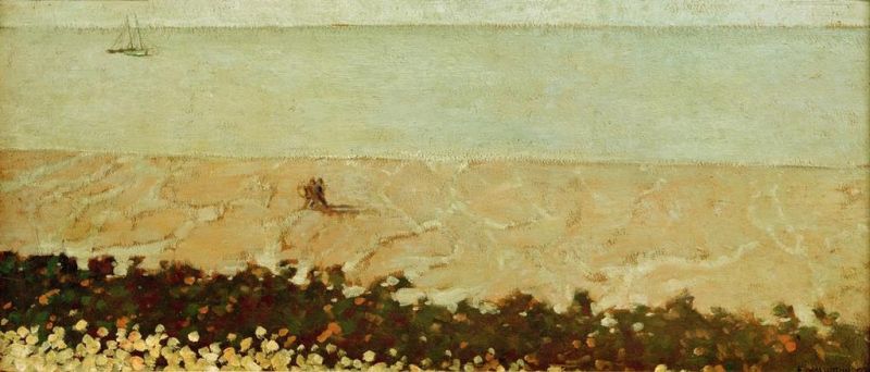 Der Strand von Villerville, 1902 | Félix Vallotton | Giclée Leinwand-Kunstdruck