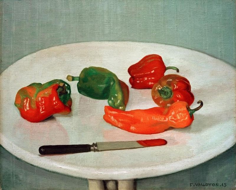 Poivrons rouges, 1915 | Félix Vallotton | Giclée Leinwand-Kunstdruck
