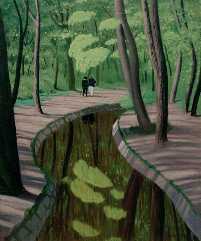 Sousbois, Bois de Boulogne, 1925 | Félix Vallotton | Giclée Leinwand-Kunstdruck