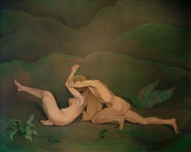 Mann und Frau, 1913 | Félix Vallotton | Giclée Leinwand-Kunstdruck