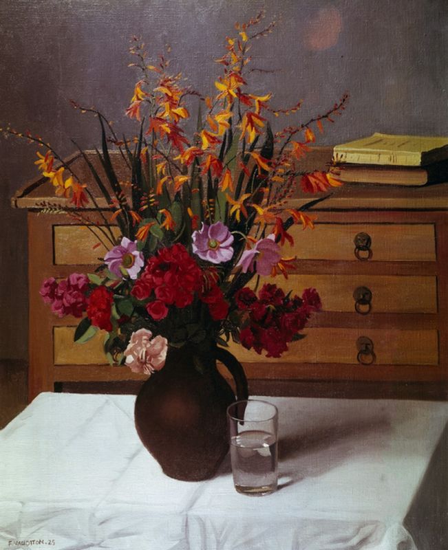 Blumenstrauß, 1925 | Félix Vallotton | Giclée Leinwand-Kunstdruck