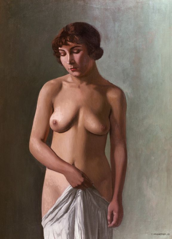 Stehendes junges Mädchen, 1922 | Félix Vallotton | Giclée Leinwand-Kunstdruck