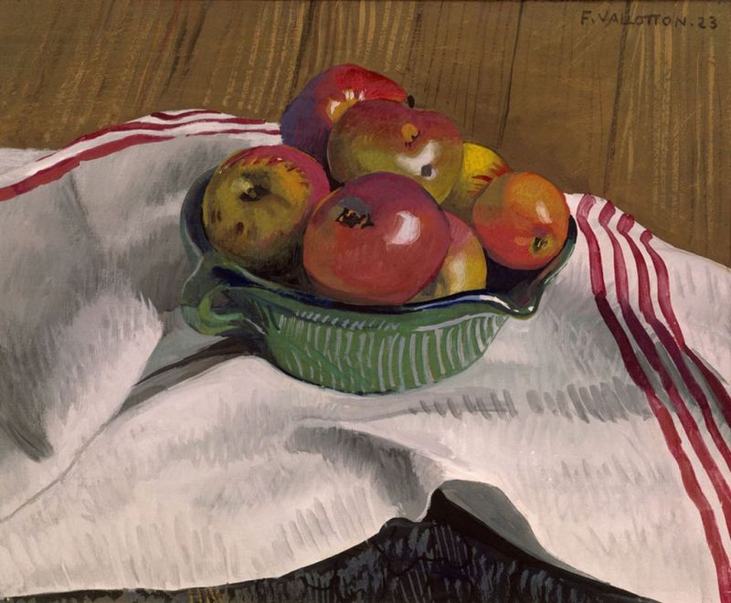 Stillleben mit Äpfeln, 1923 | Félix Vallotton | Giclée Leinwand-Kunstdruck