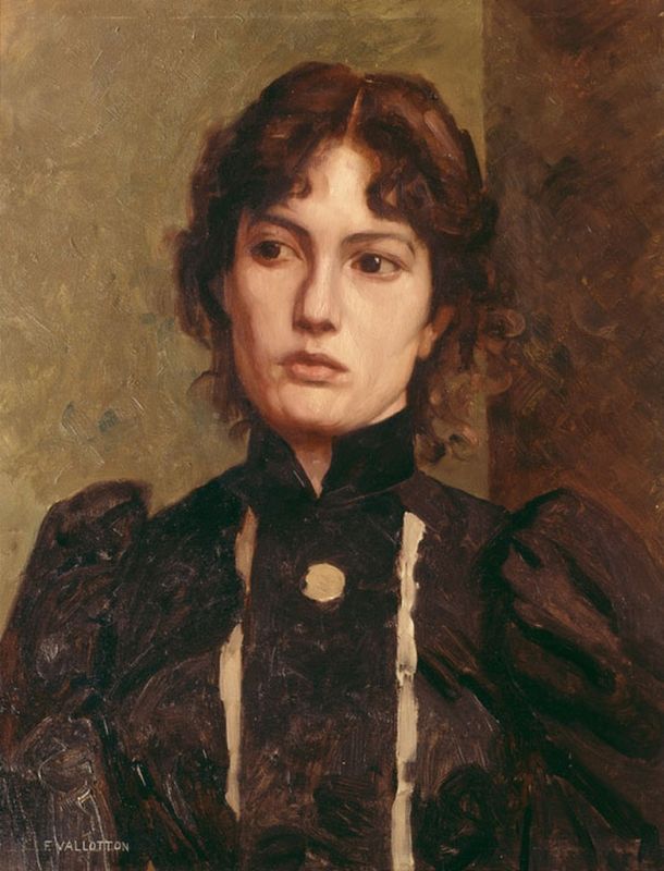 Bildnis einer jungen Frau, n.d | Félix Vallotton | Giclée Leinwand-Kunstdruck