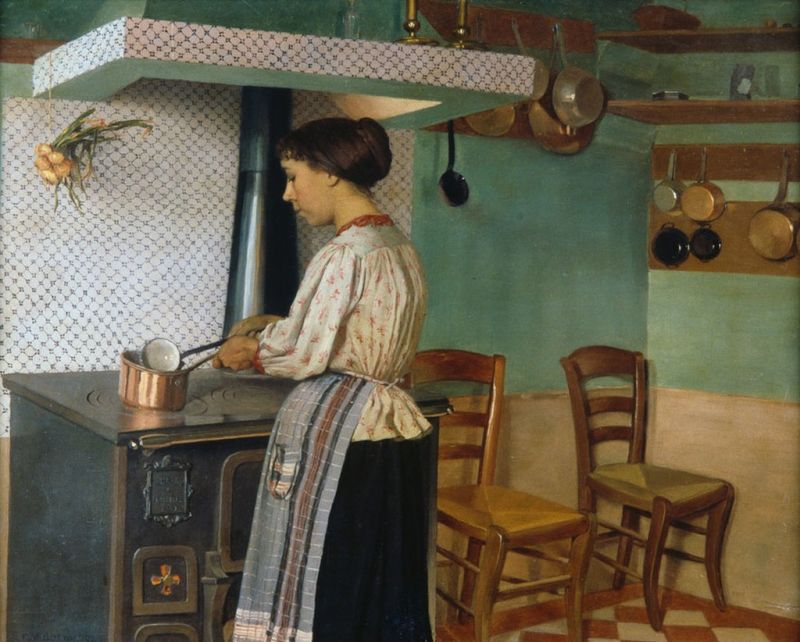 Die Köchin, 1892 | Félix Vallotton | Giclée Leinwand-Kunstdruck