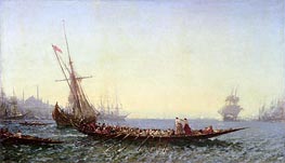 Felix Ziem | Harbour in Constantinople | Giclée Canvas Print