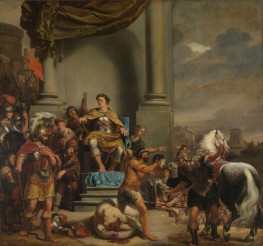 Consul Titus Manlius Torquatus Orders the Beheading of His Son, c.1661/63 | Ferdinand Bol