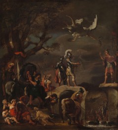 The Peace Negotiations between Claudius Civilis and Quintus Petillius Cerealis on the Demolished Bridge, c.1658/62 | Ferdinand Bol