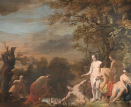 Die Auffindung des Moses. Pharaos Tochter findet Moses im Binsenkörbchen, c.1660/63 | Ferdinand Bol