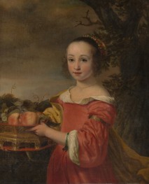 Petronella Elias with a Basket of Fruit, 1657 | Ferdinand Bol