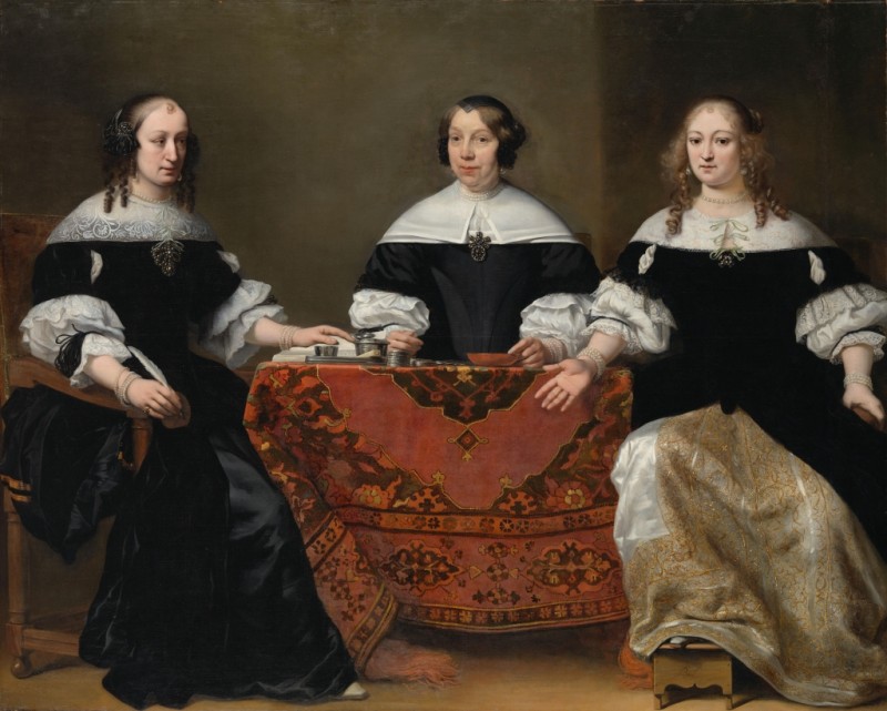 Portrait of the Three Regentesses of the Leprozenhuis, Amsterdam, c.1668/71 | Ferdinand Bol | Giclée Canvas Print