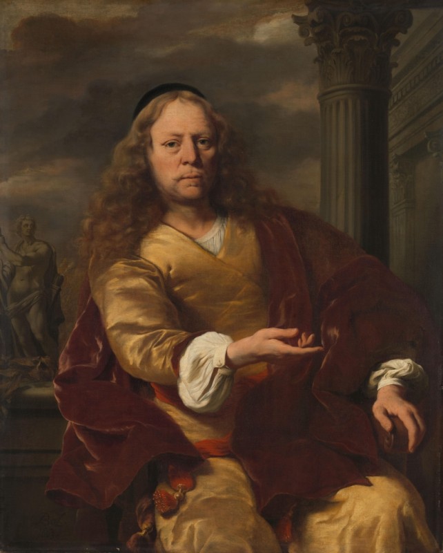 Porträt eines Mannes, 1663 | Ferdinand Bol | Giclée Leinwand-Kunstdruck
