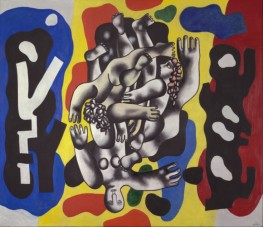 Divers on a Yellow Background, 1941 | Fernand Leger